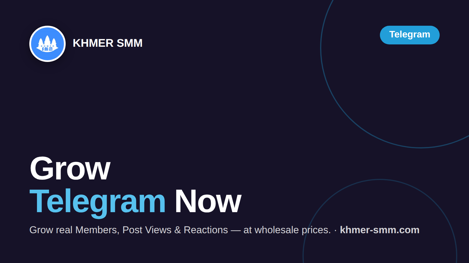 Palakihin ang Telegram Members gamit ang Khmer Smm Panel