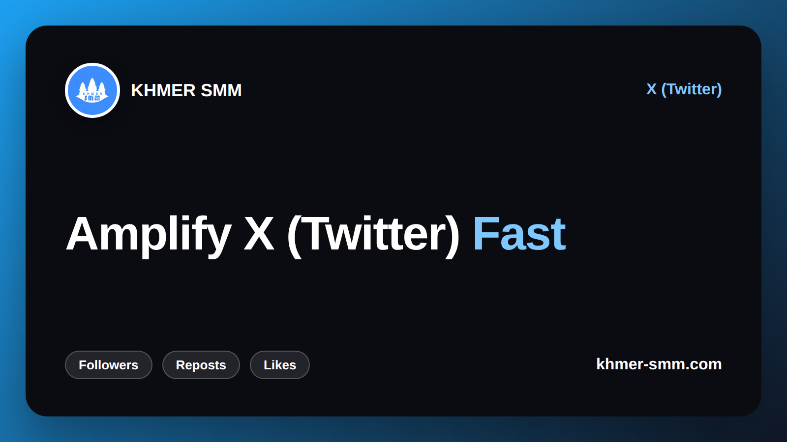 Palakihin ang Twitter Followers gamit ang Khmer Smm Panel