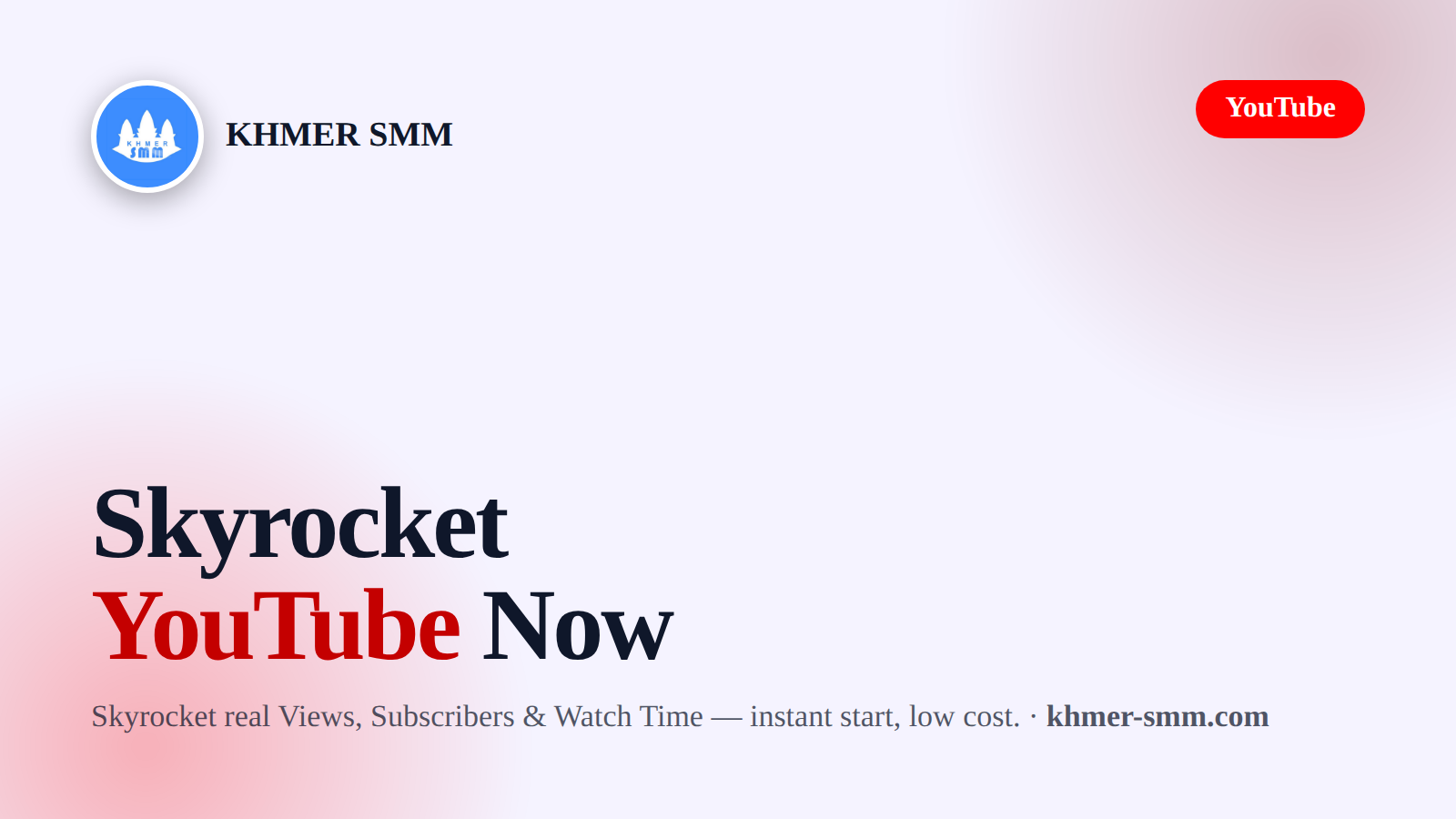 Boost YouTube Views with Khmer Smm Panel