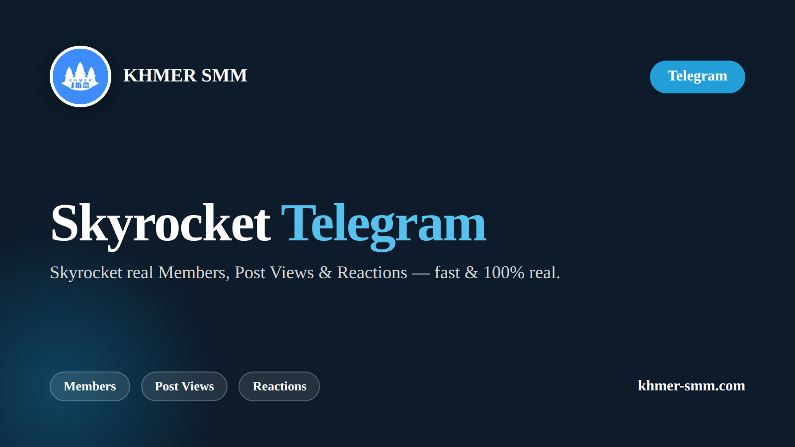 Increase Telegram Group Members Fast with Khmer Smm Panel