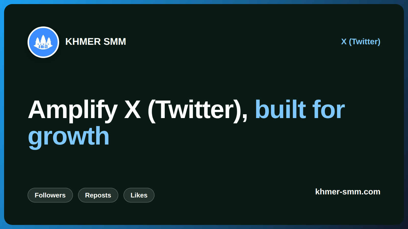Boost Twitter Followers with Khmer Smm Panel
