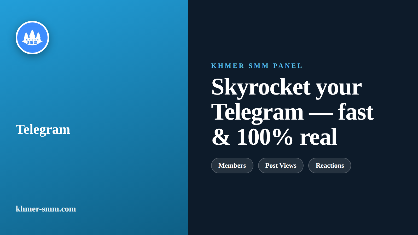 Grow Telegram Channel Members with Khmer Smm Panel