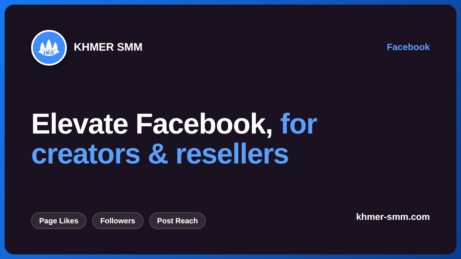 Palakihin ang Facebook Likes gamit ang Khmer Smm Panel
