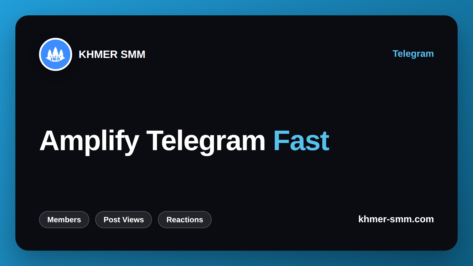 Get Real Telegram Channel Members with Khmer Smm Panel