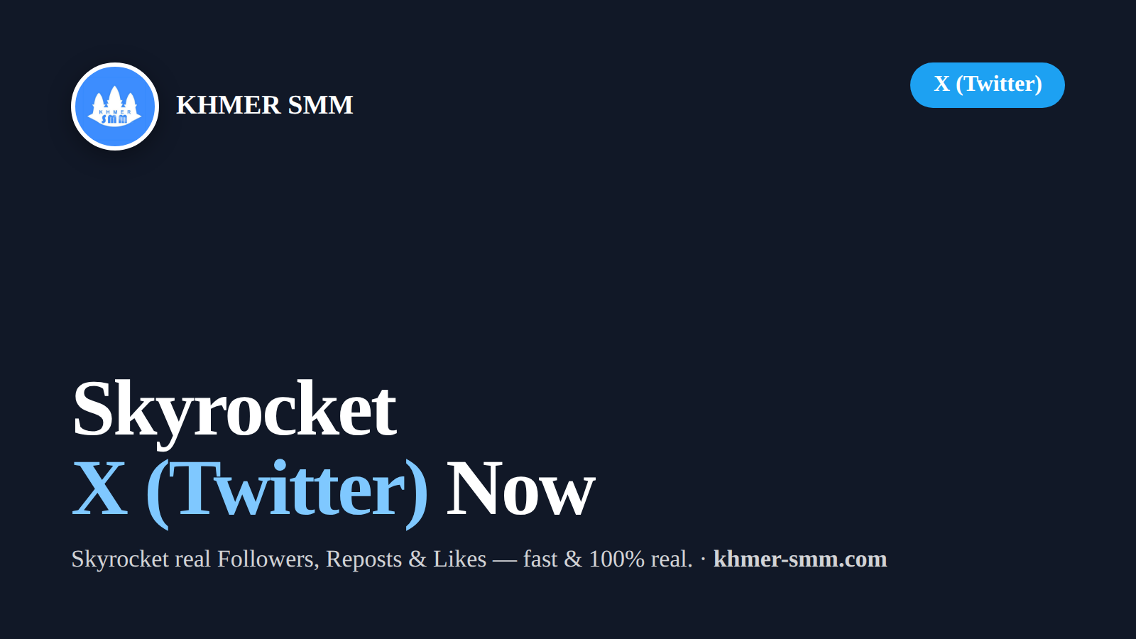 Boost Twitter Followers with Khmer Smm Panel