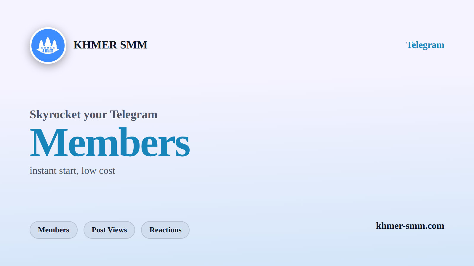 Telegram Subscribers बढ़ाएँ जल्दी Khmer Smm Panel के साथ