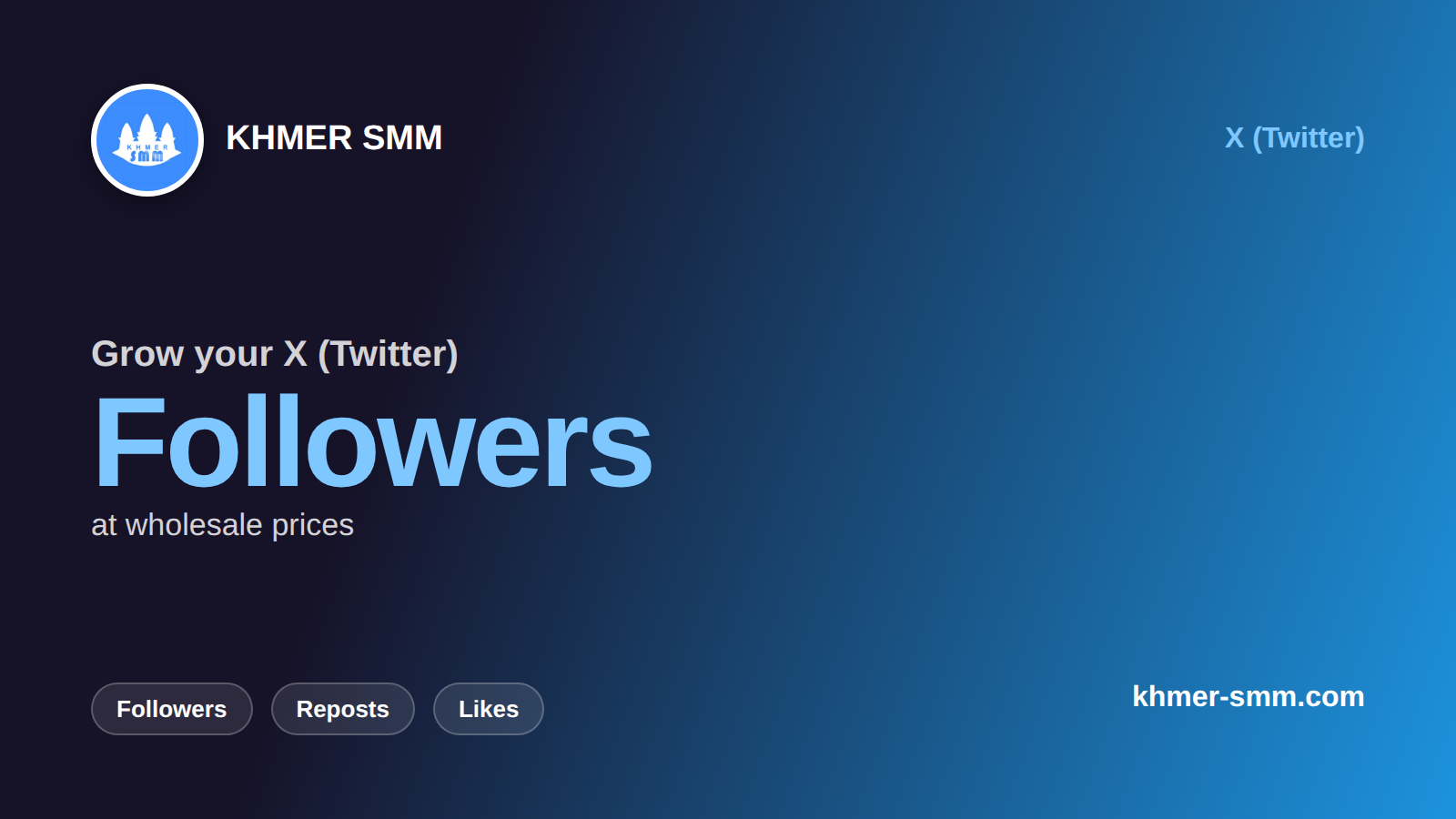 Twitter Followers तेजी से बढ़ाएं Khmer Smm Panel के साथ