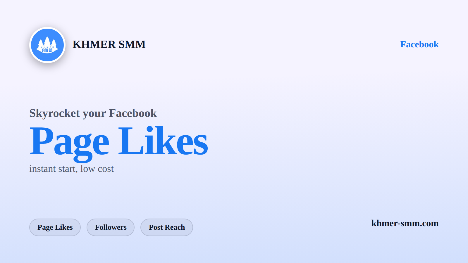 Palakihin ang Facebook Followers gamit ang Khmer Smm Panel