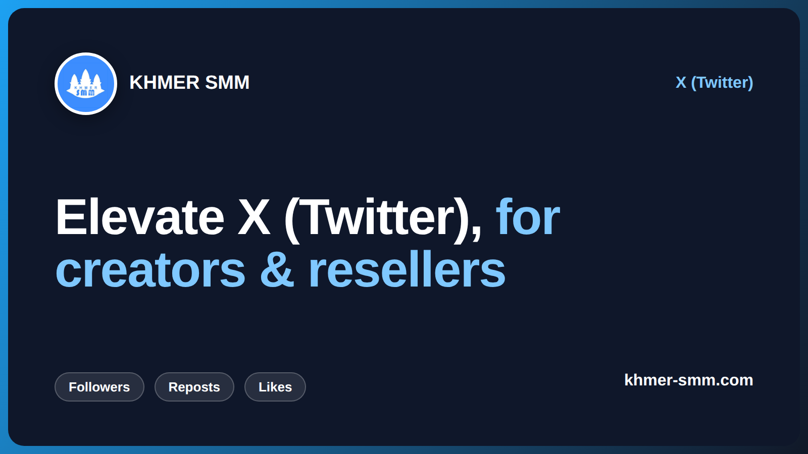 Boost Twitter Followers Fast with Khmer Smm Panel