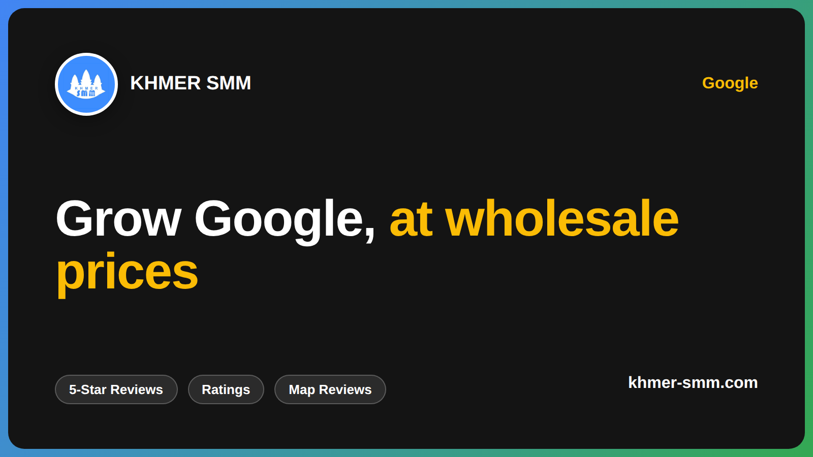 Boost Google Reviews Effortlessly with Khmer Smm Panel