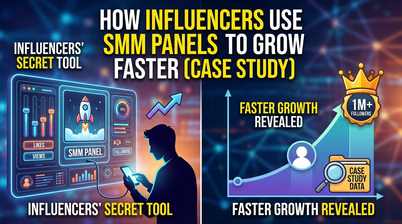 How Influencers Use SMM Panels to Grow Faster (Case Study)