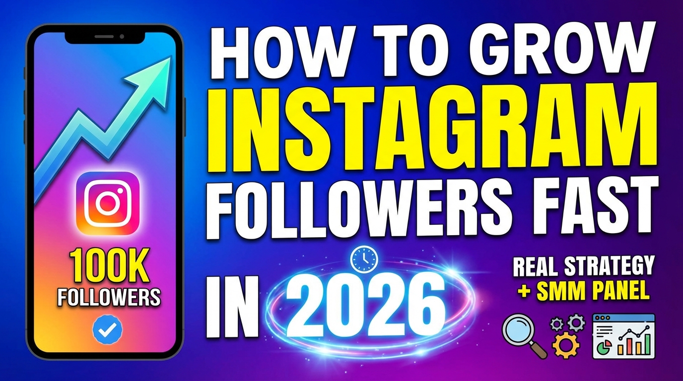 How to Grow Instagram Followers Fast in 2026 (Real Strategy + SMM Panel)
