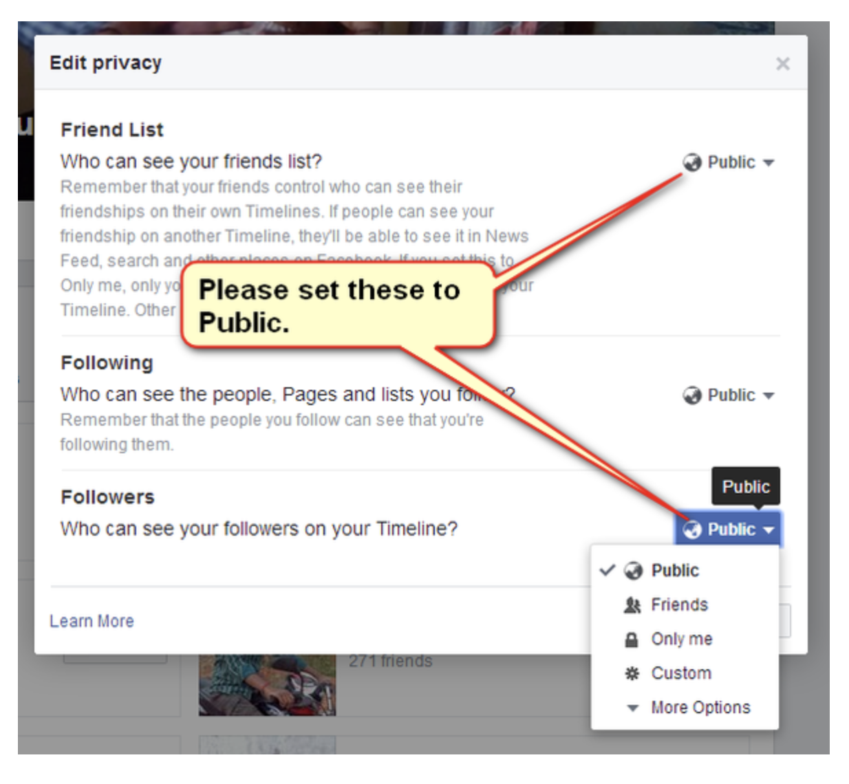 Enable Facebook Followers Count On Your Timeline 5