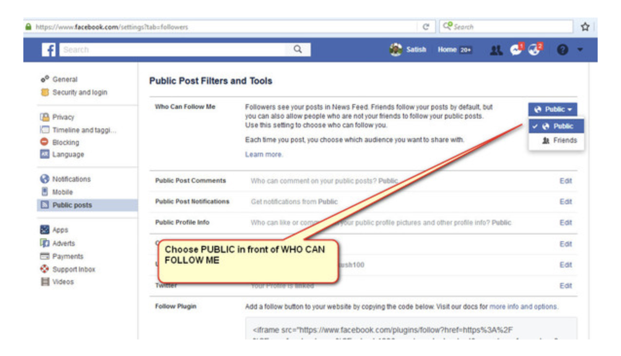 Enable Facebook Followers Count On Your Timeline 1