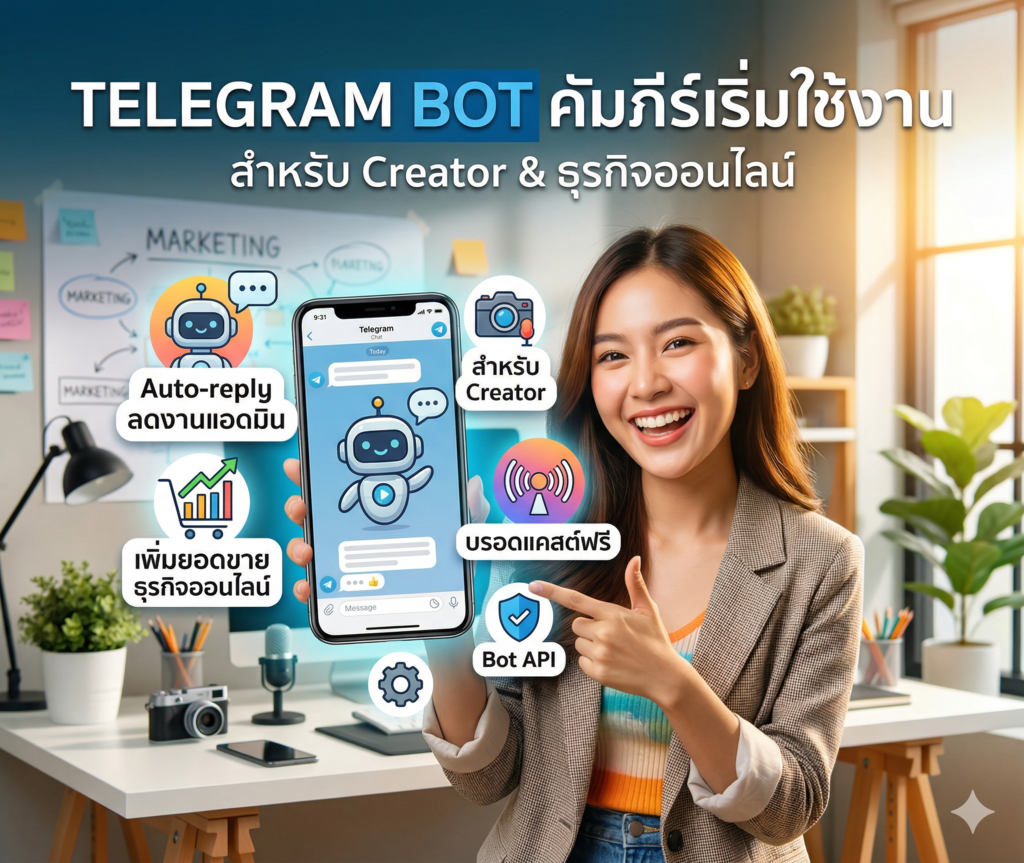 Telegram Bot คืออะไร? คัมภีร์เริ่มใช้งานสำหรับนักสร้างคอนเทนต์และแบรนด์