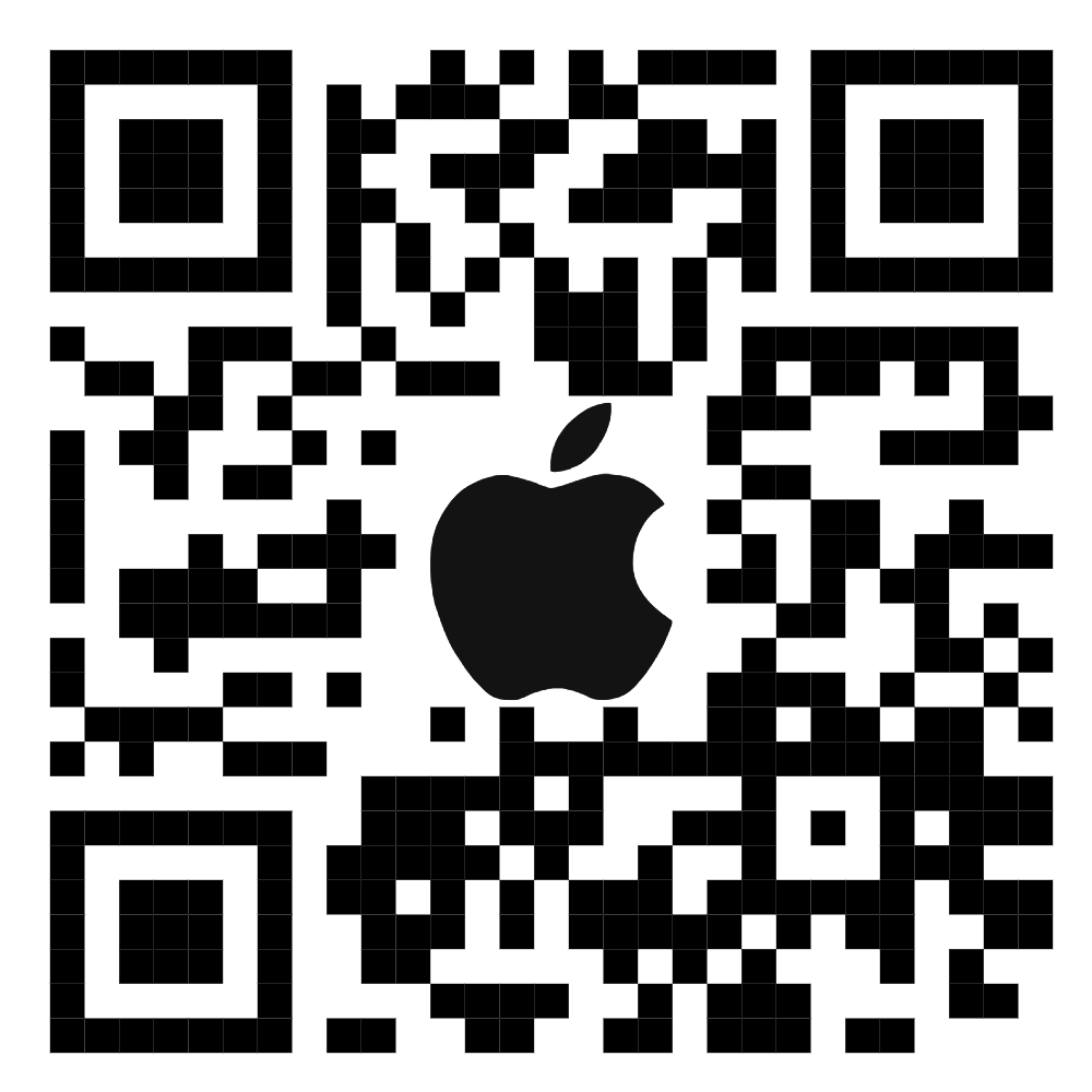 Escaneie o QR Code para baixar o aplicativo BaratoInsta na App Store