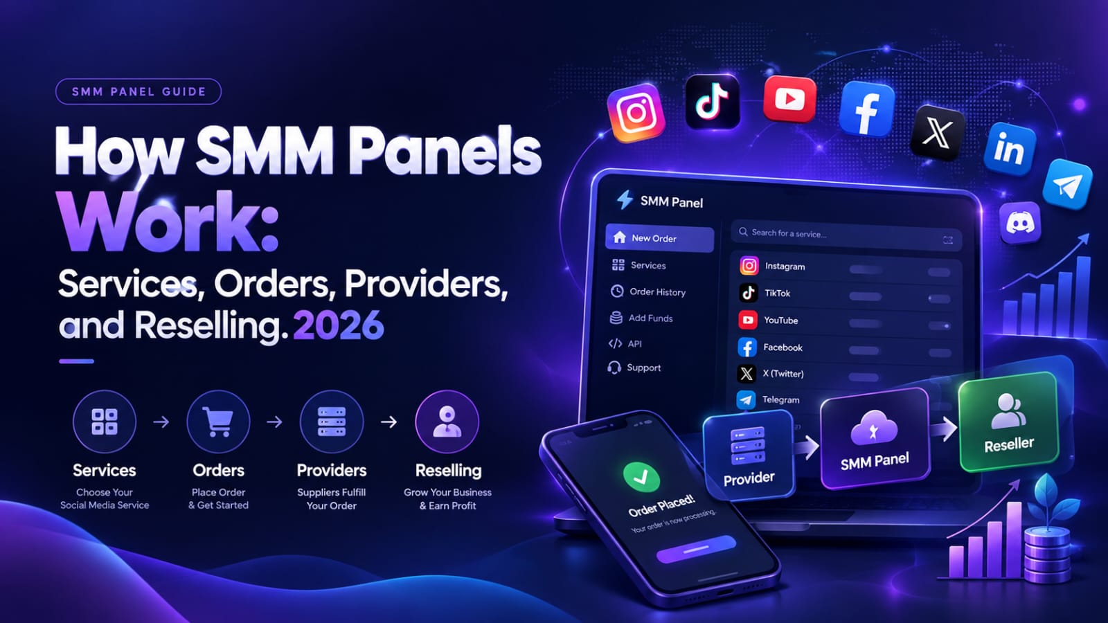 How SMM Panels Work: Services, Orders, Providers, and Reselling