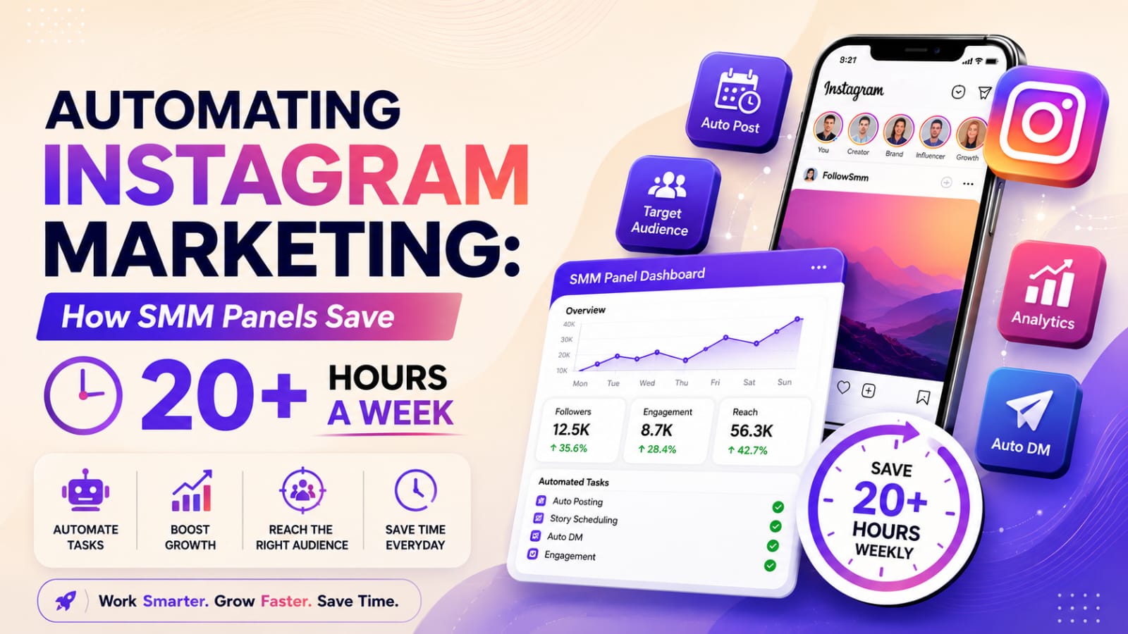 Automating Instagram Marketing: How SMM Panels Save 20+ Hours a Week
