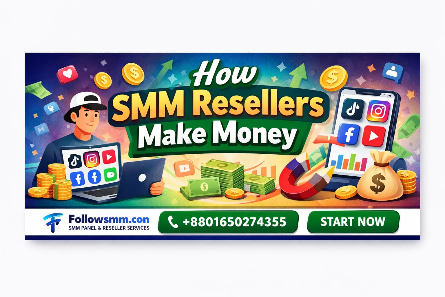 How SMM Resellers Make Money