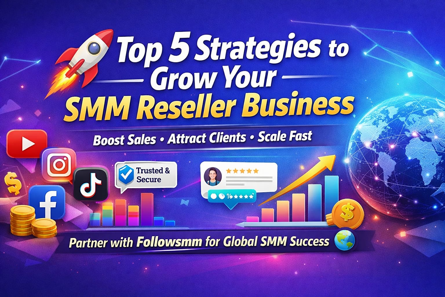 Top 5 Strategies to Grow Your SMM Reseller Business