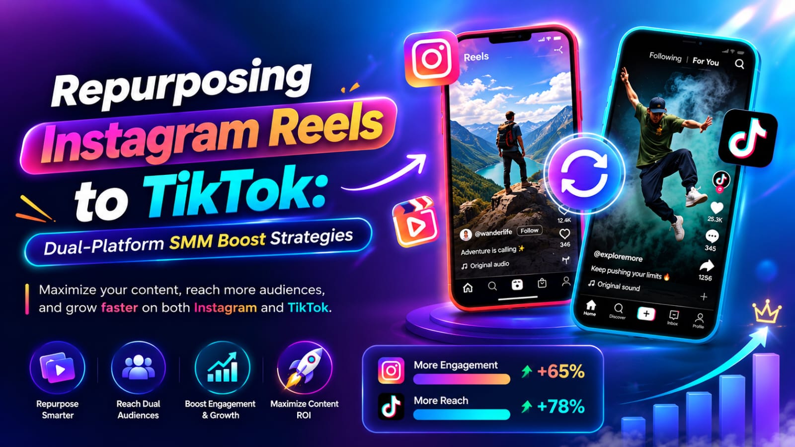 Repurposing Instagram Reels to TikTok: Dual-Platform SMM Boost Strategies