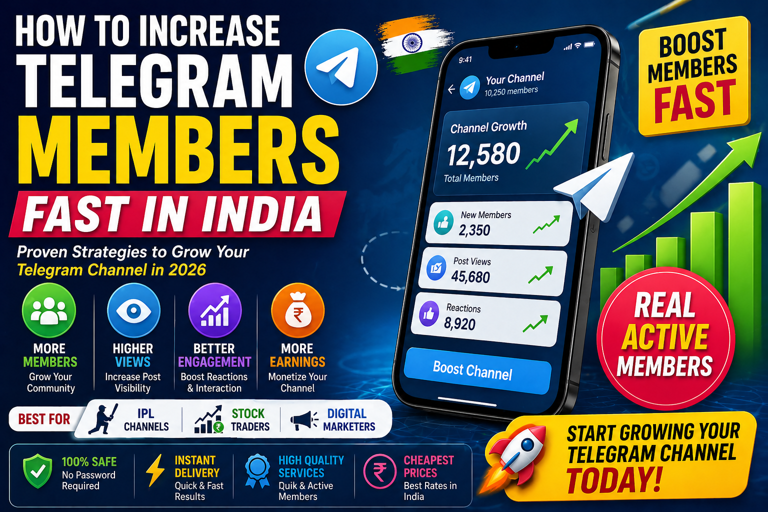  How to Increase Telegram Members Fast in India