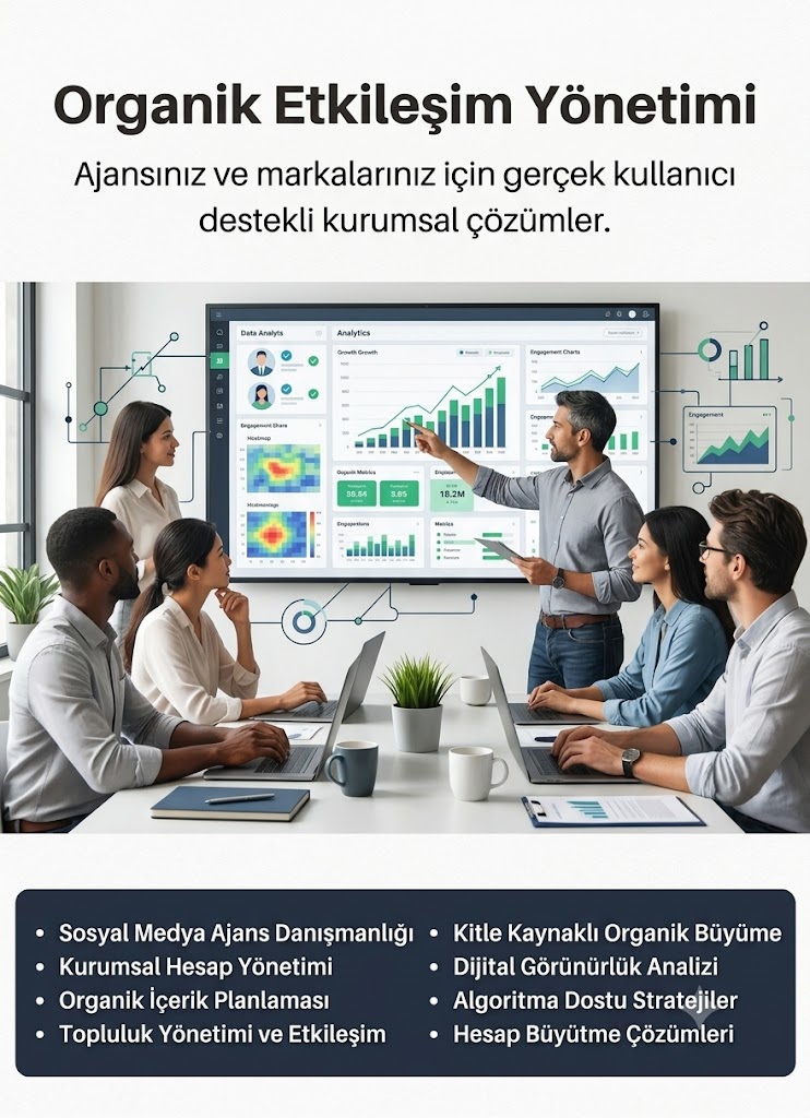 Sosyal Medya Ofisi organik etkileşim yönetimi ve dijital ajans strateji toplantısı