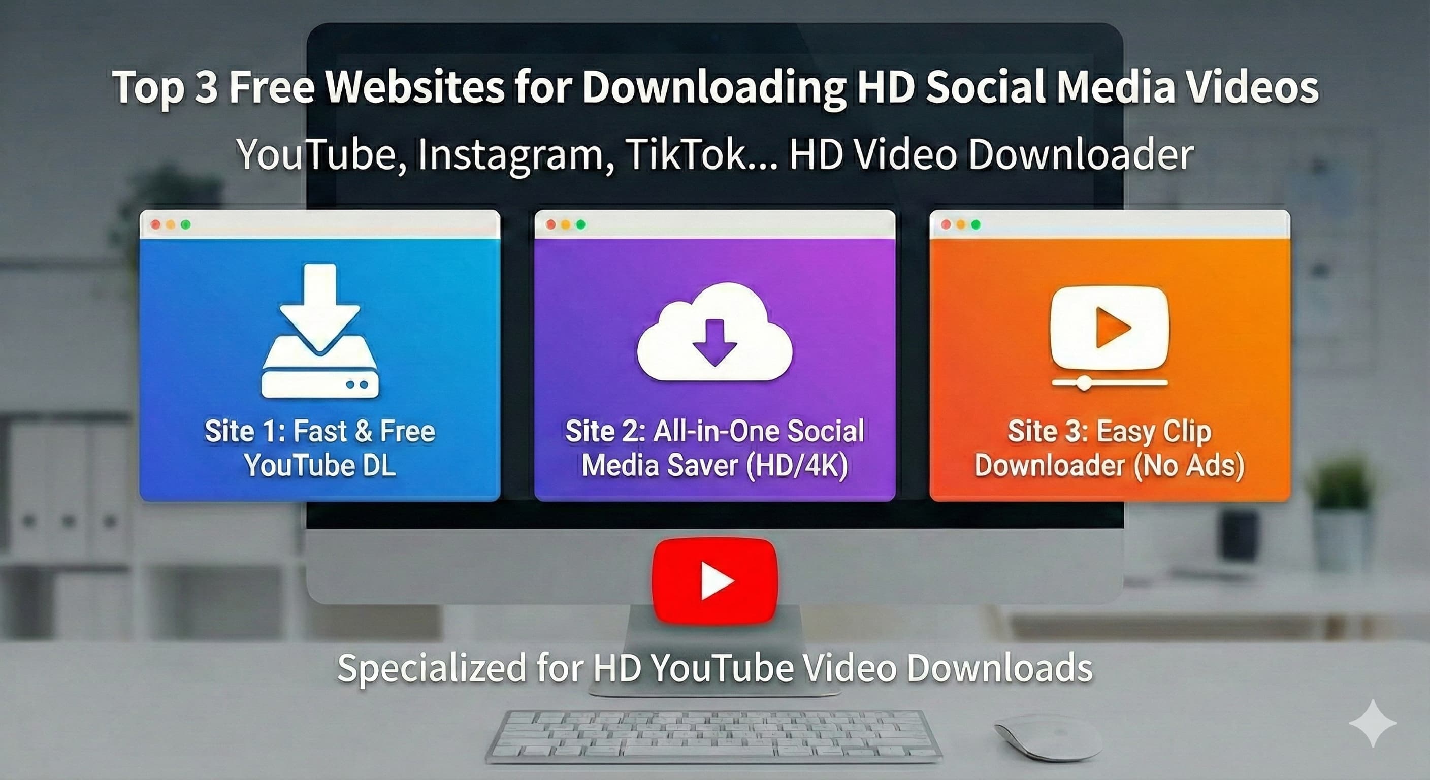 3 Best Sites to Download HD Social Media Videos for Free | YouTube Video Downloader