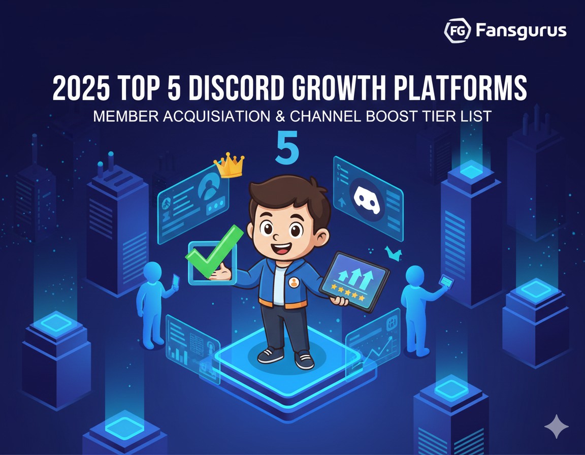 Top 5 Most Popular Discord Growth Platforms in 2025｜Tested Online Member Buying & Channel Growth Ranking