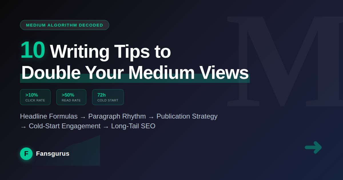 Medium 文章閱讀量翻倍的 10 個寫作技巧