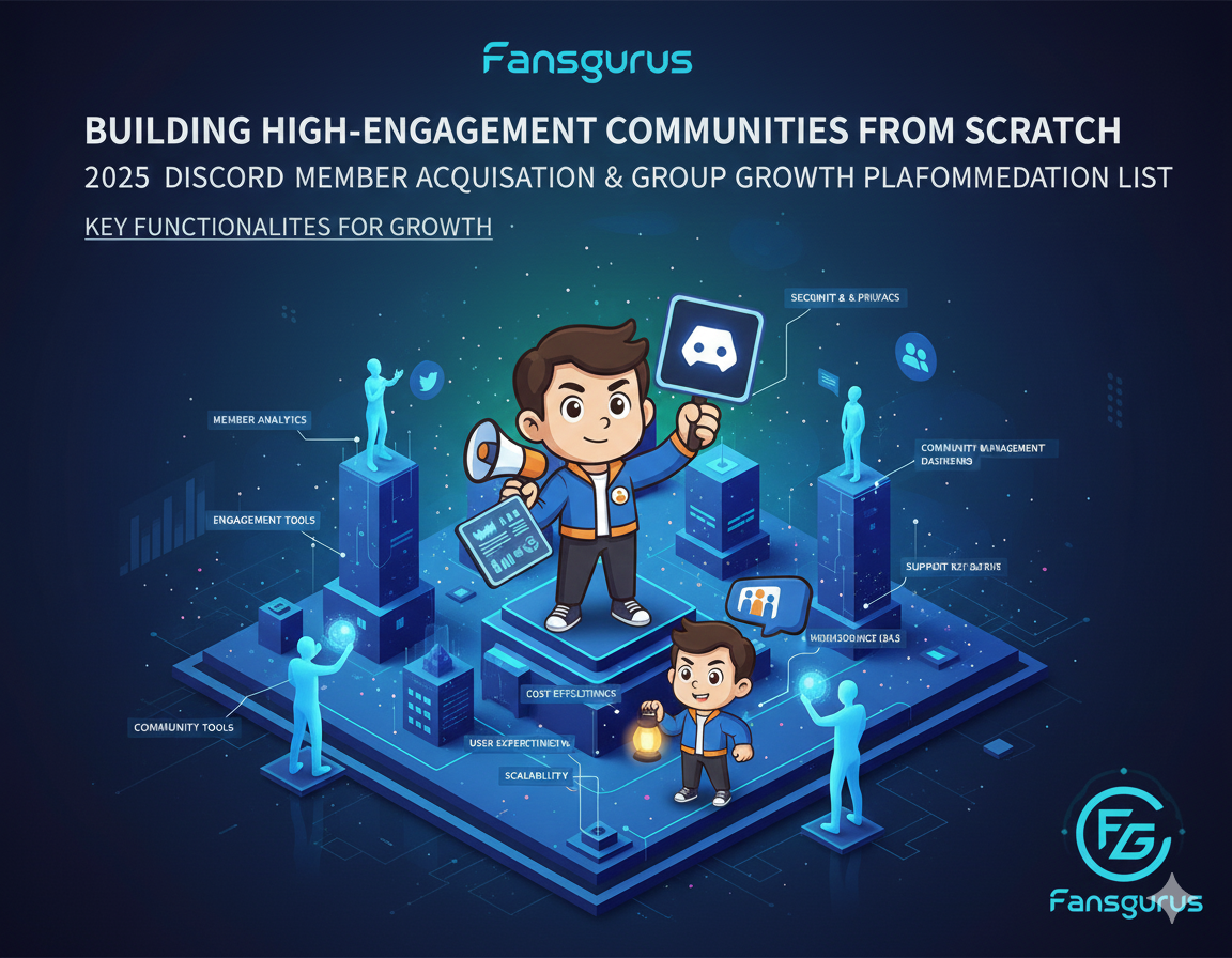 Build a High-Engagement Community From Scratch｜2025 Best Discord Member Providers & Server Growth Platforms