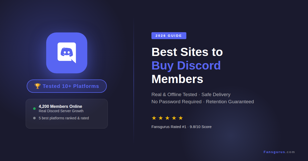 2026年Discord買會員平台推薦Top10：真人會員安全購買完整評測