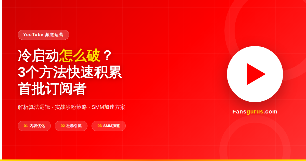 How to Break Through YouTube's Cold Start Problem: 3 Methods to Get Your First 1,000 Subscribers Fast