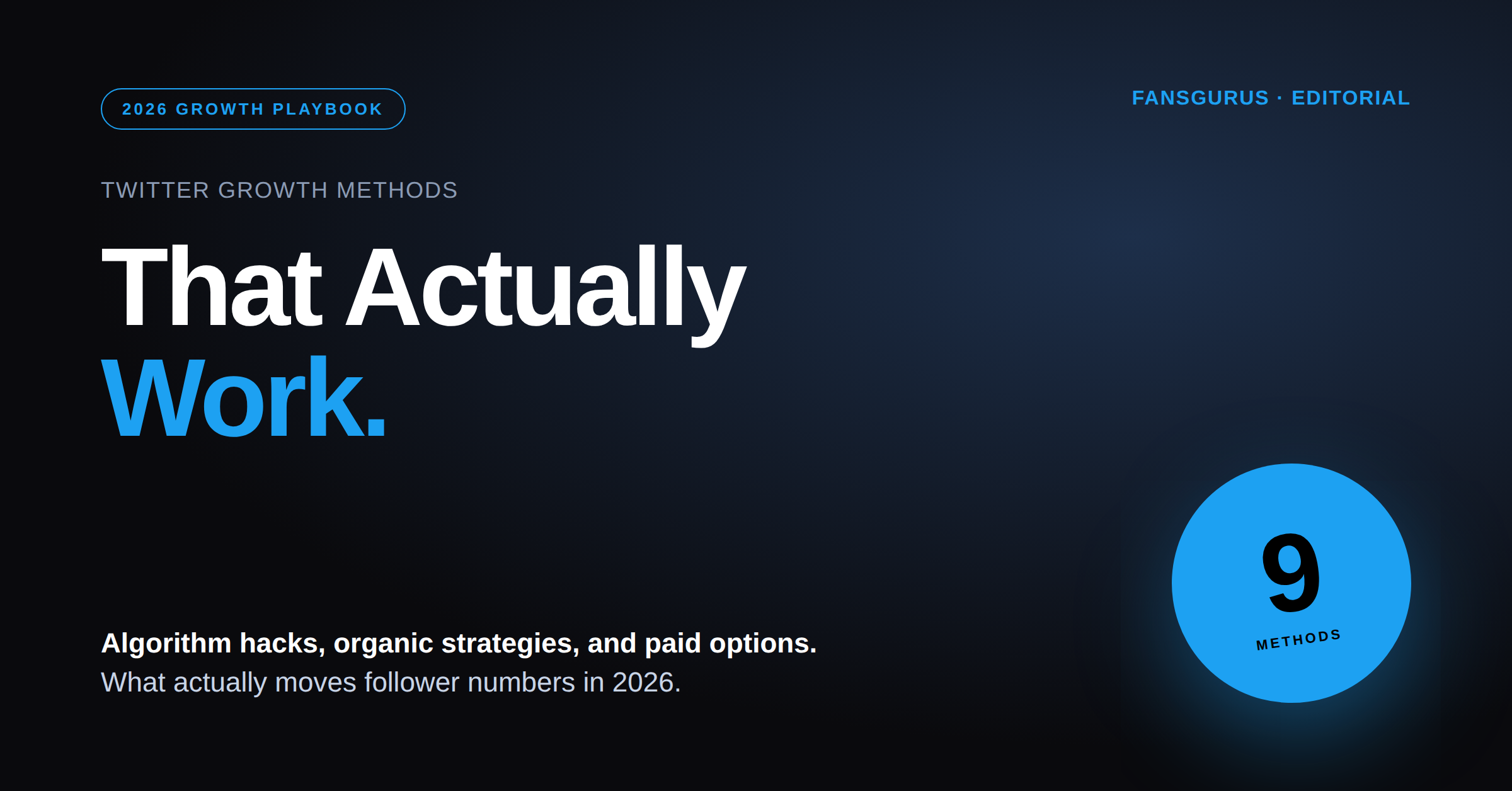 9 Twitter Growth Methods That Actually Work in 2026: Algorithm Hacks & Paid Options That Don't Burn You