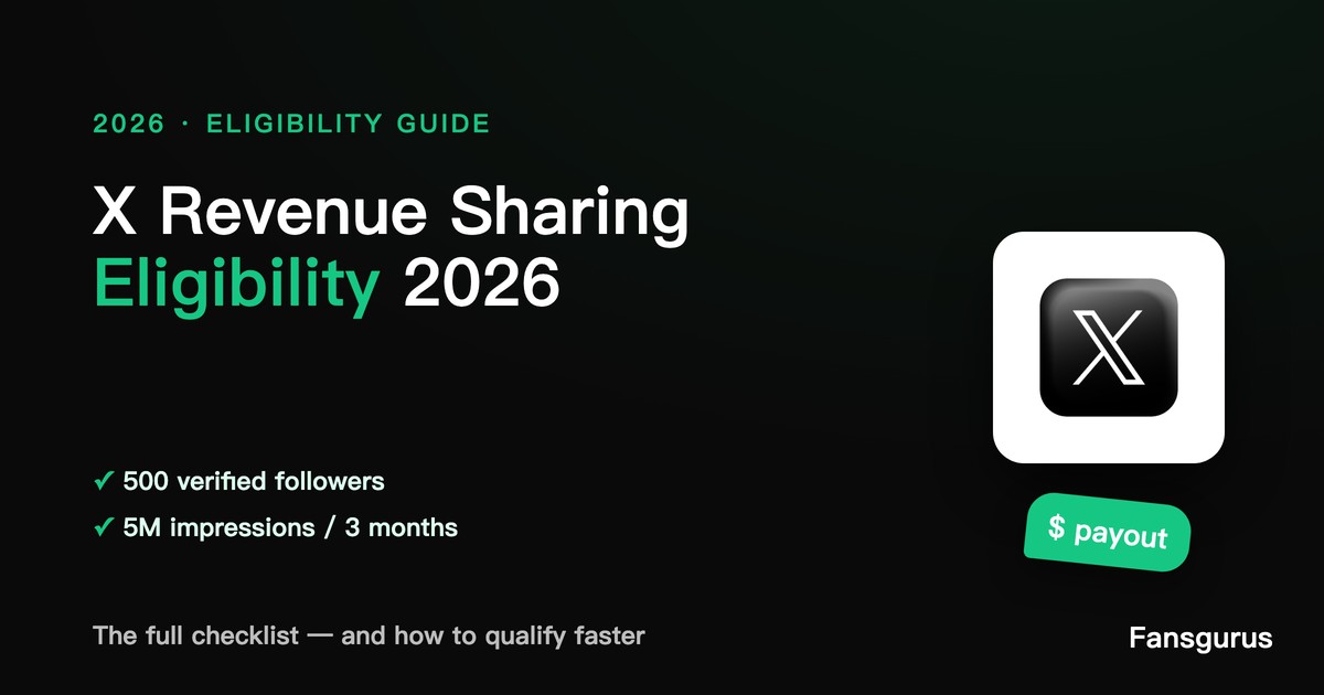 Requisitos para compartir ingresos de anuncios de X 2026 (guía completa)