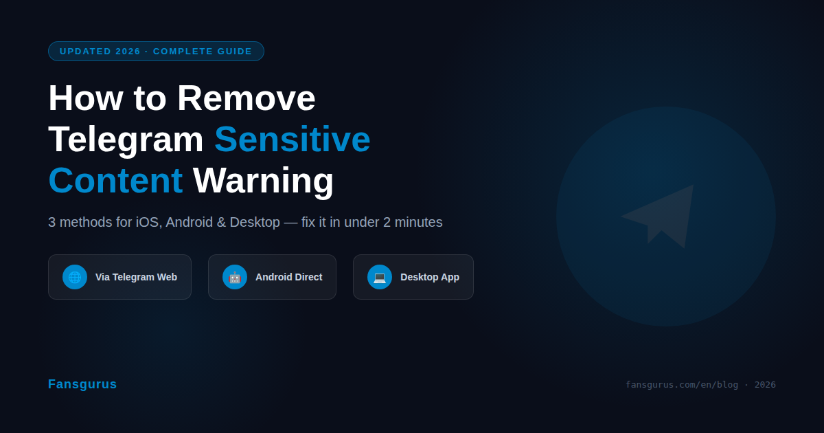 텔레그램 제한 해제 방법｜2026년 최신 텔레그램 차단 해제 완벽 가이드