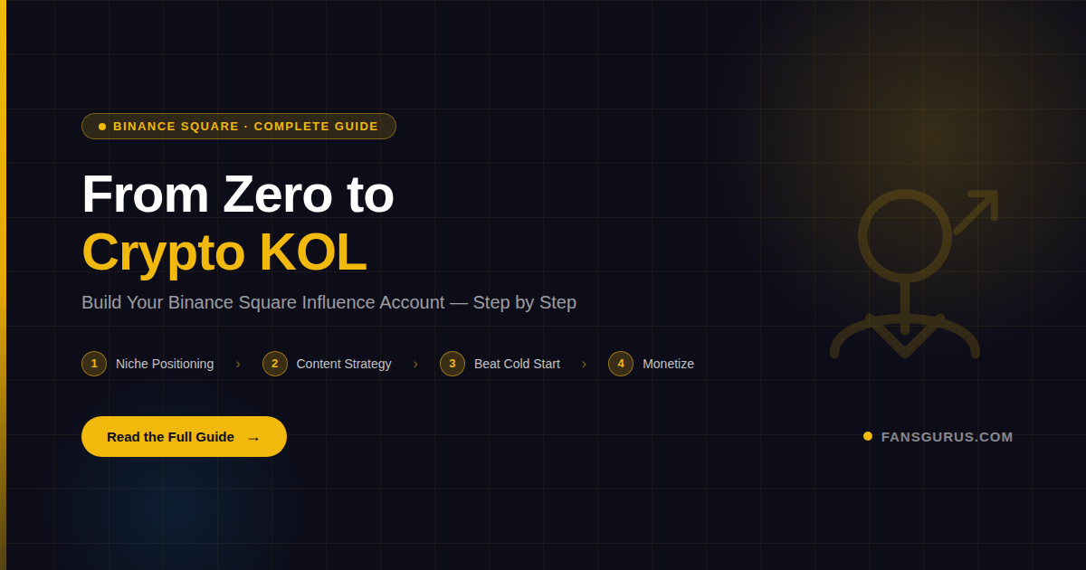 How to Become a Binance Square Influencer: Build Your Crypto KOL Account from Zero