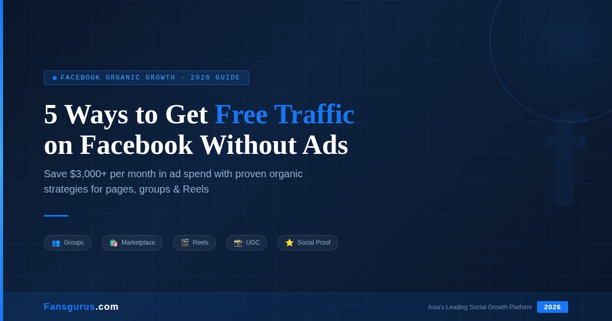 5 Facebook Free Traffic Methods Beyond Ads — Save $3,000/Month in Ad Spend (2026)