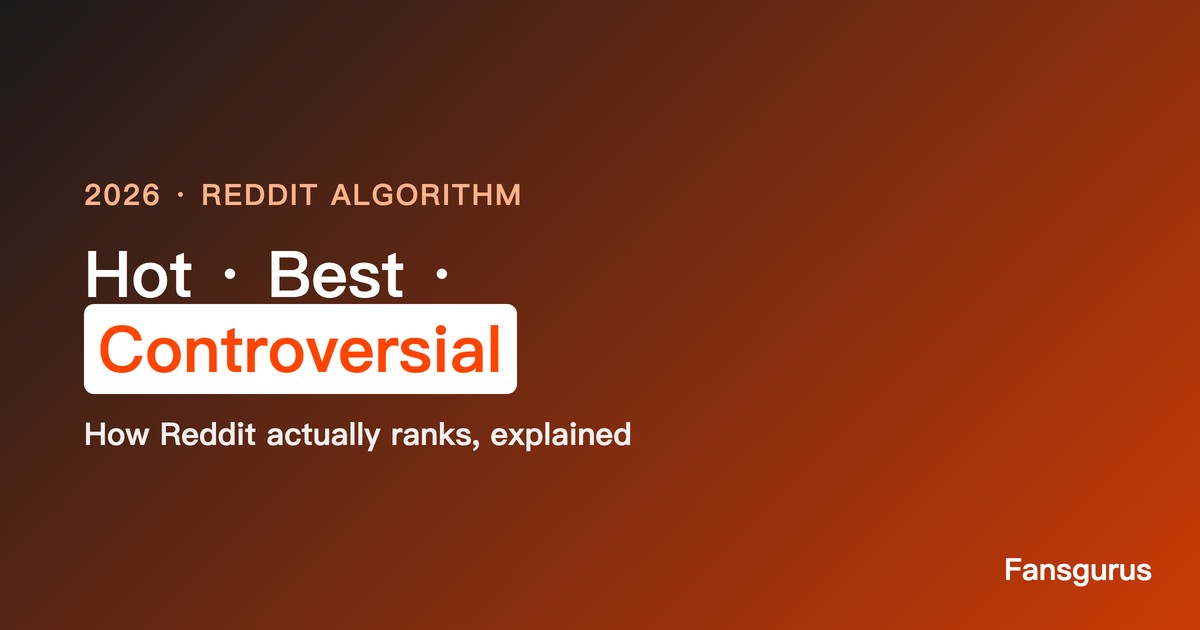 Cómo funciona el algoritmo de clasificación de Reddit en 2026 (Hot, Best y Controversial)