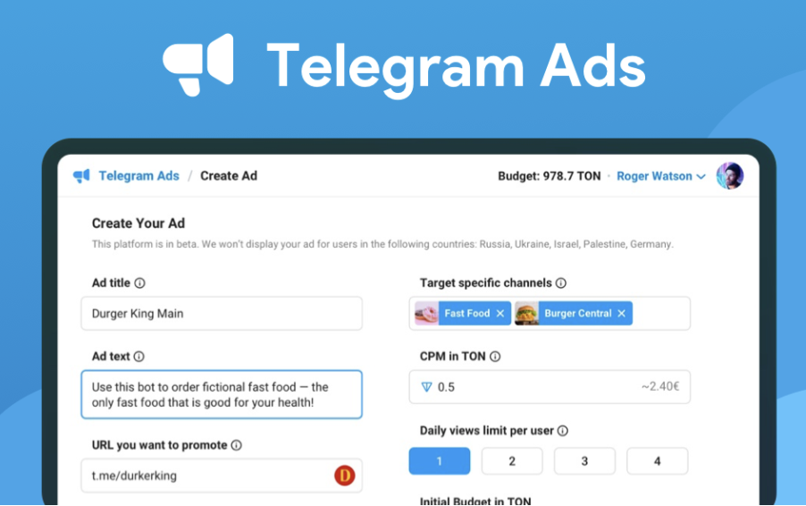 Telegram广告过审的必备条件：频道、Bot、关键词