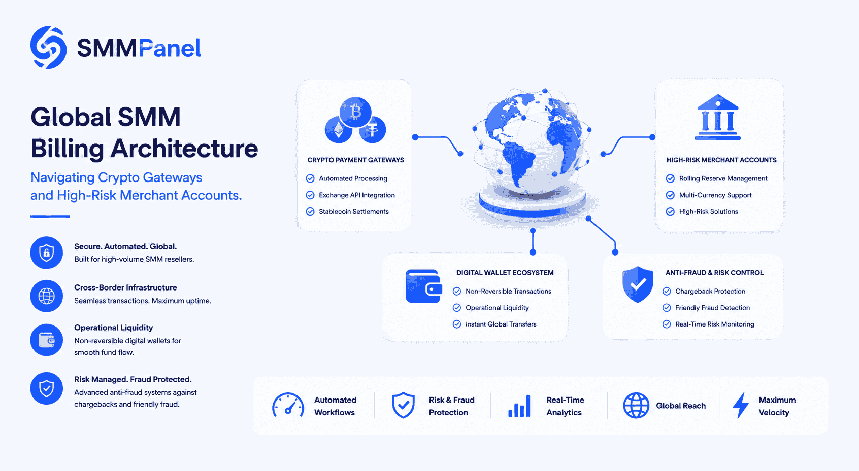 Global SMM Billing Architecture: Navigating Crypto Gateways and High-Risk Merchant Accounts