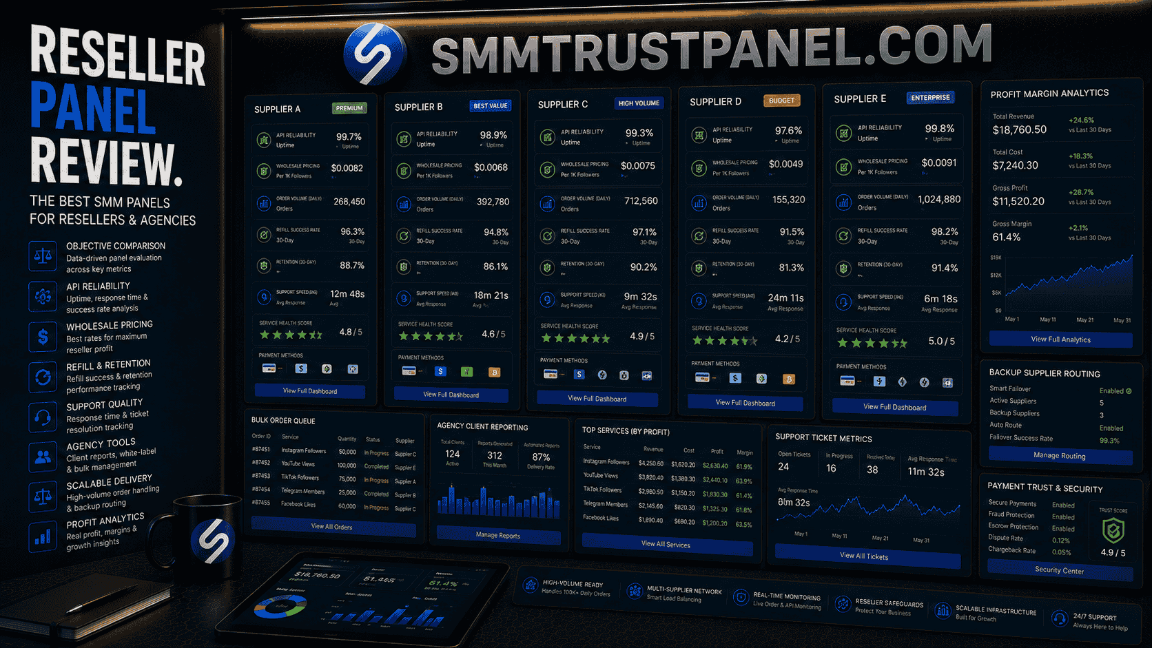 Best SMM Panels for Resellers and High-Volume Agencies: An Objective Review