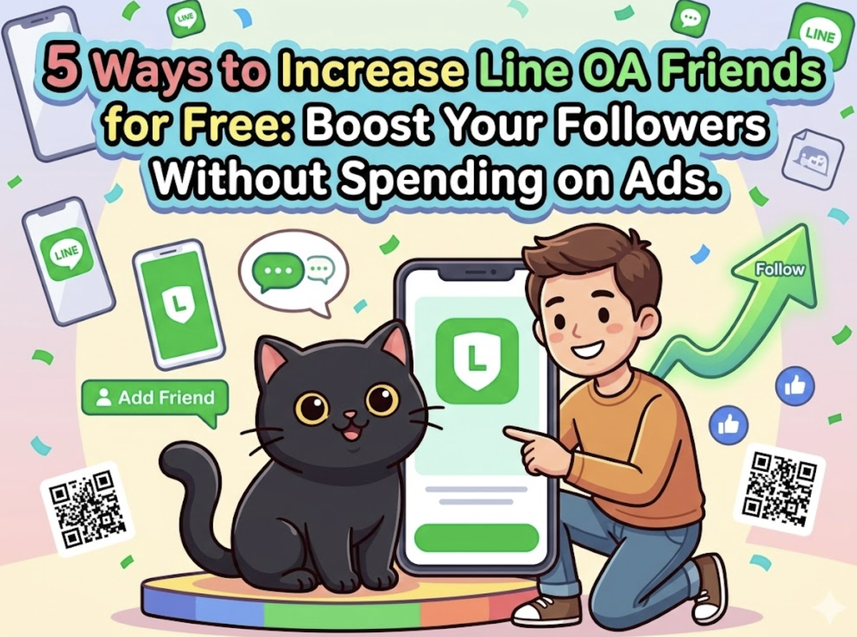 Increase Line OA Friends for Free