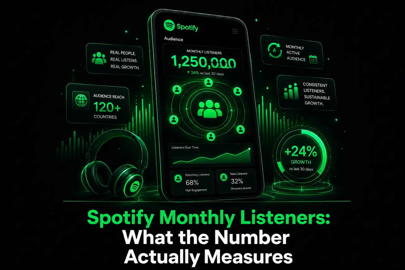 Spotify Monthly Listeners: What the Number Actually Measures
