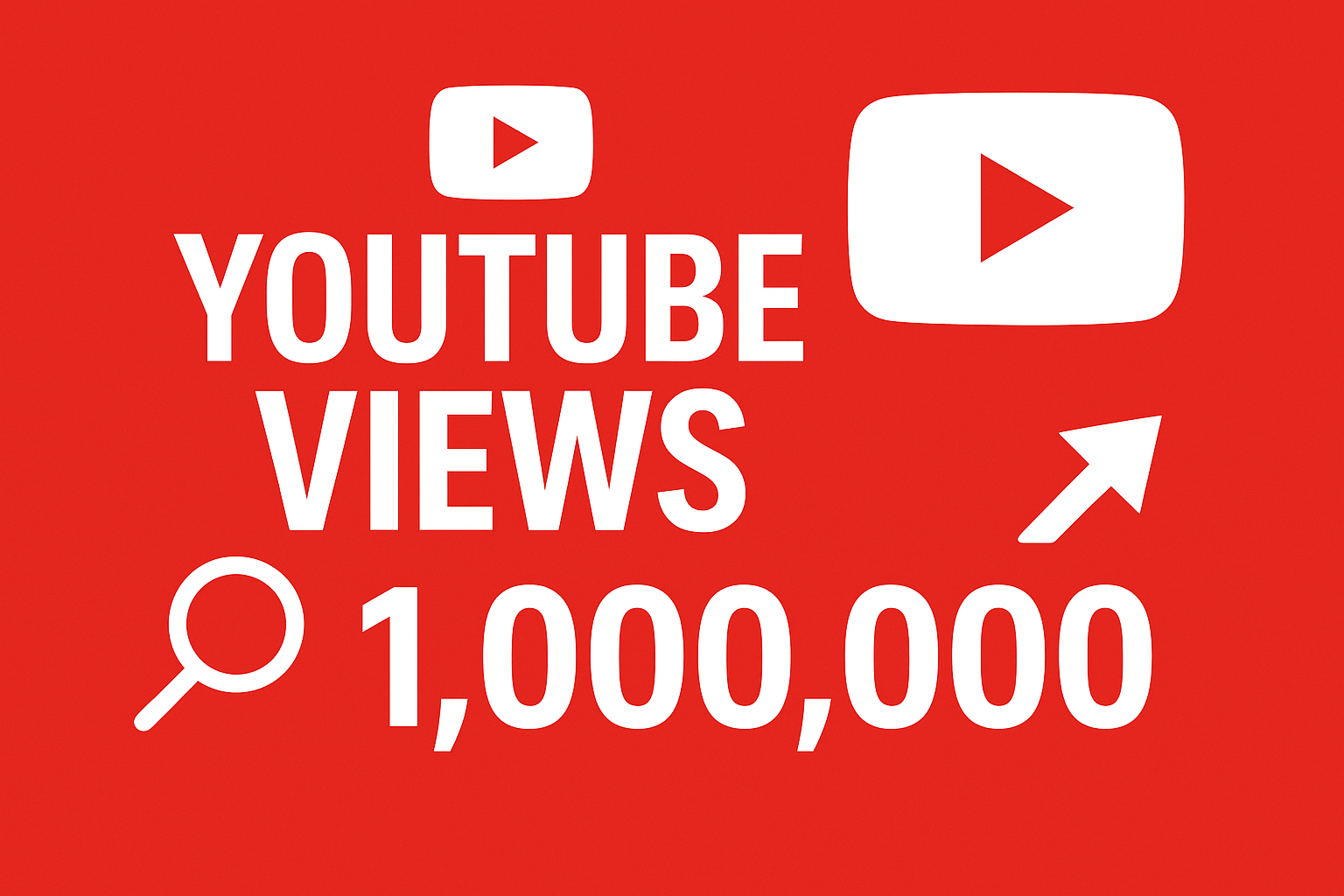 YouTube views SMM panel thumbnail from SMMMerc displaying “YouTube Views 1,000,000” with growth symbols.