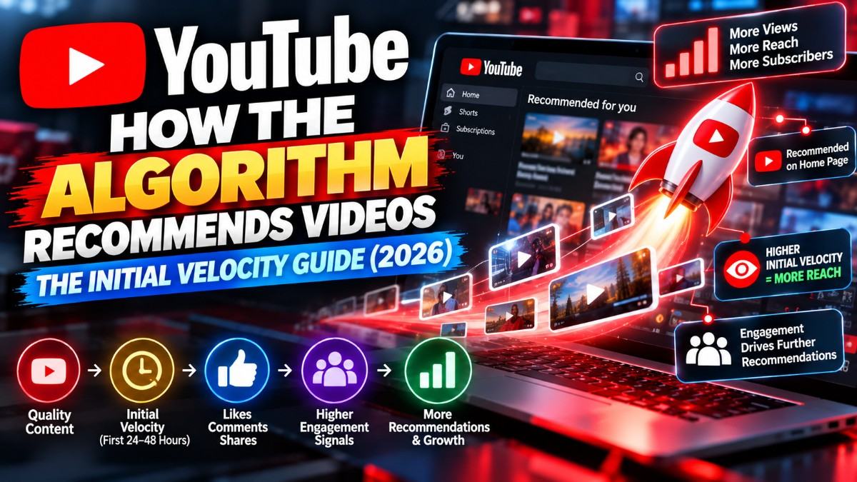 How the YouTube Algorithm Recommends Videos: The Initial Velocity Guide (2026)