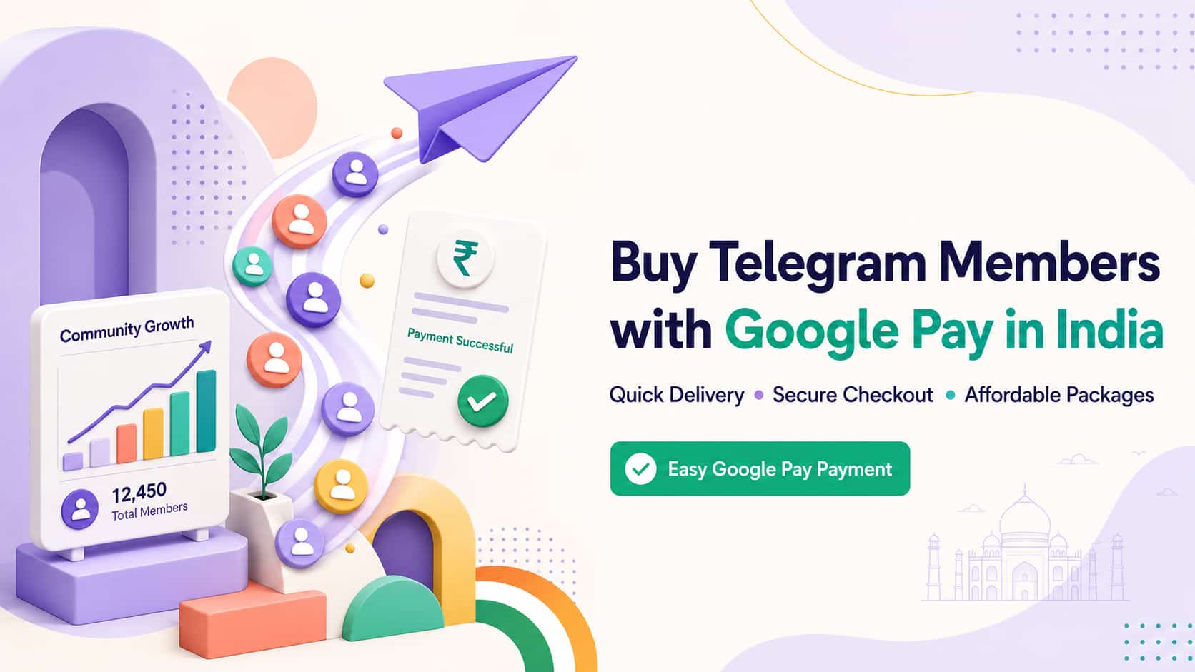 Buy Telegram Members with Google Pay