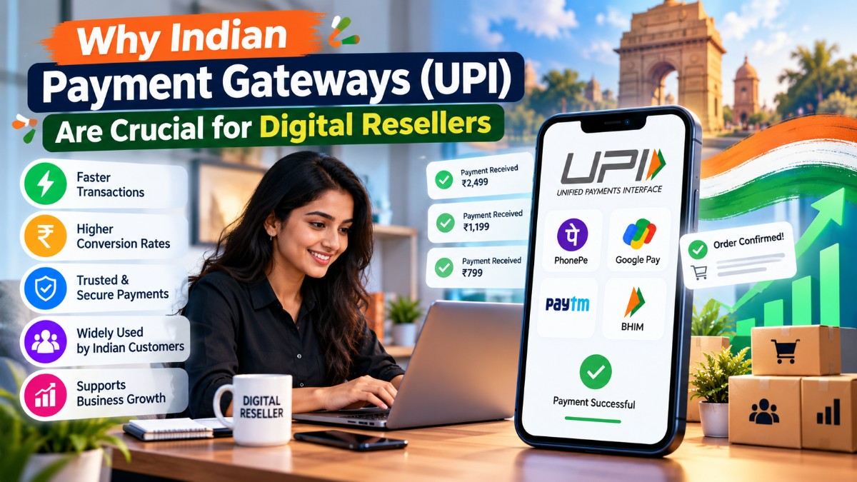Why Indian Payment Gateways (UPI) Are Crucial for Digital Resellers