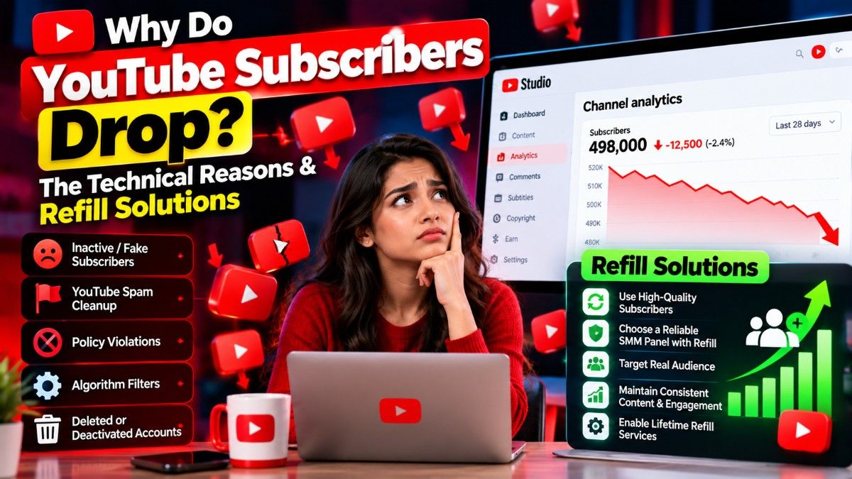 Why Do YouTube Subscribers Drop? The Technical Reasons & Refill Solutions
