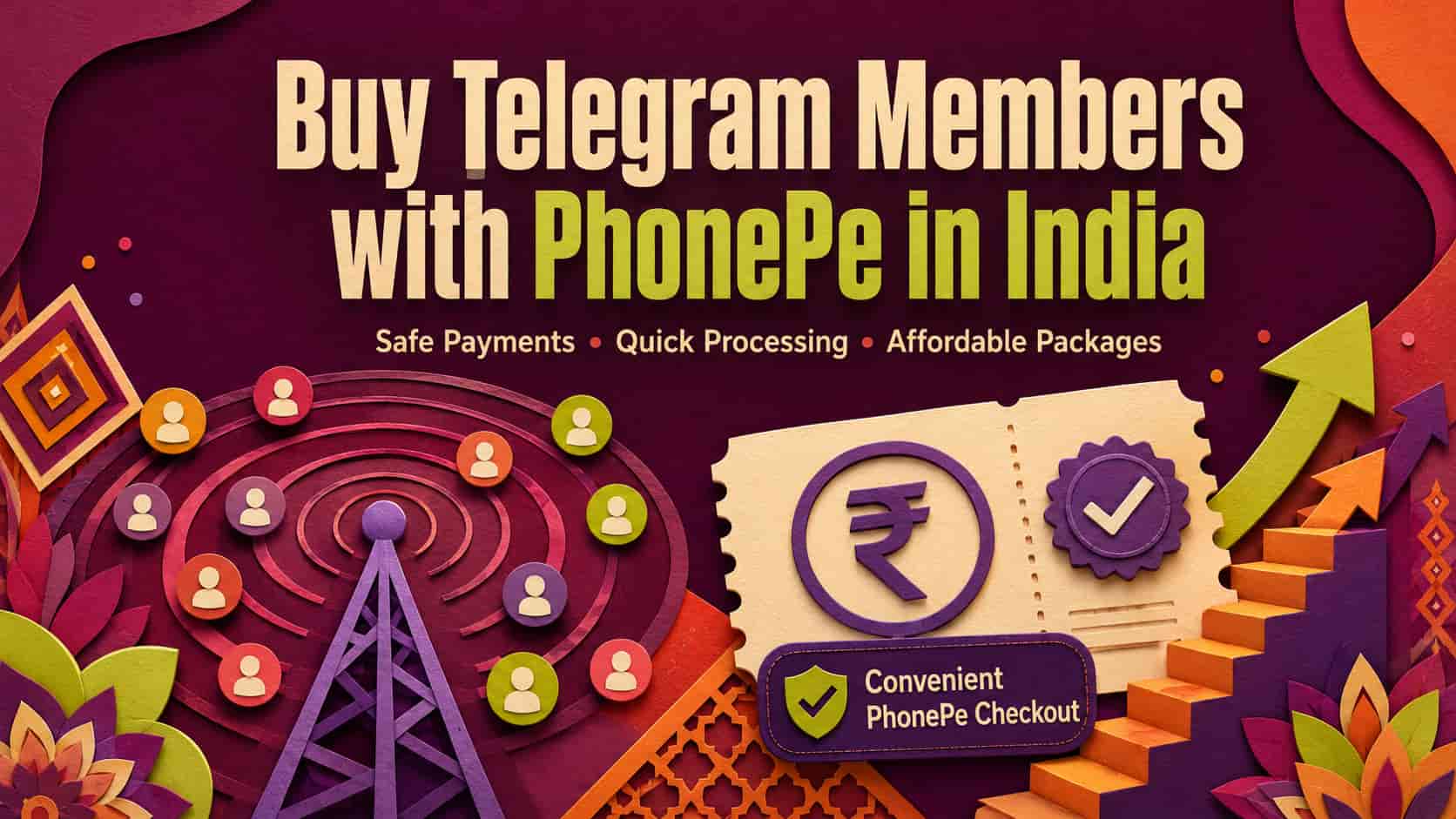 Buy Telegram Members with PhonePe